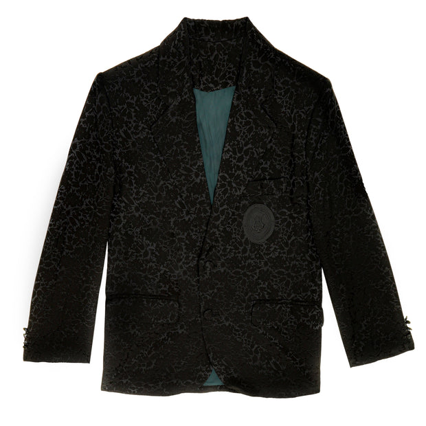 ARTHUR JACKET I BLACK FLORAL JACQUARD