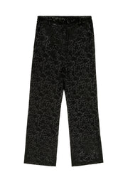 ARTHUR PANTS I BLACK FLORAL JACQUARD