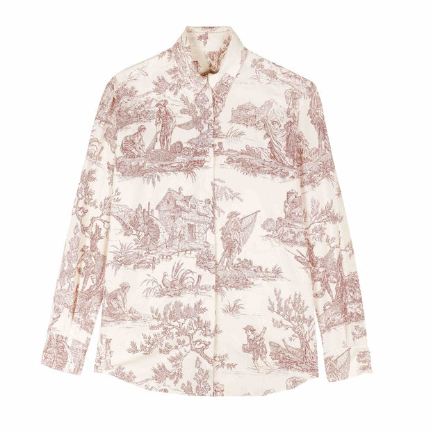 NOUREEV SHIRT I RED TOILE DE JOUY