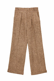 BEJART TROUSERS I DONEGAL WOOL BEIGE+BROWN